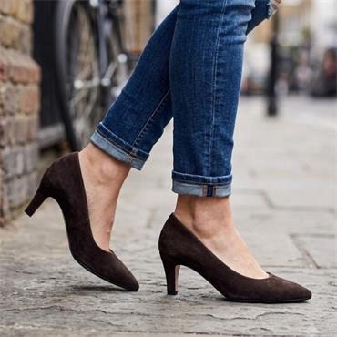 GABOR 301401 DRESS SHOE - BROWN SUEDE